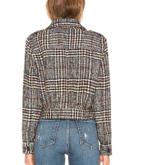 Free People Slouchy Eisenhower Jacket - Black Combo - Size M - Picture 3 of 12